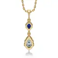 Zawieszka z diamentem i szafirem SBZ_003